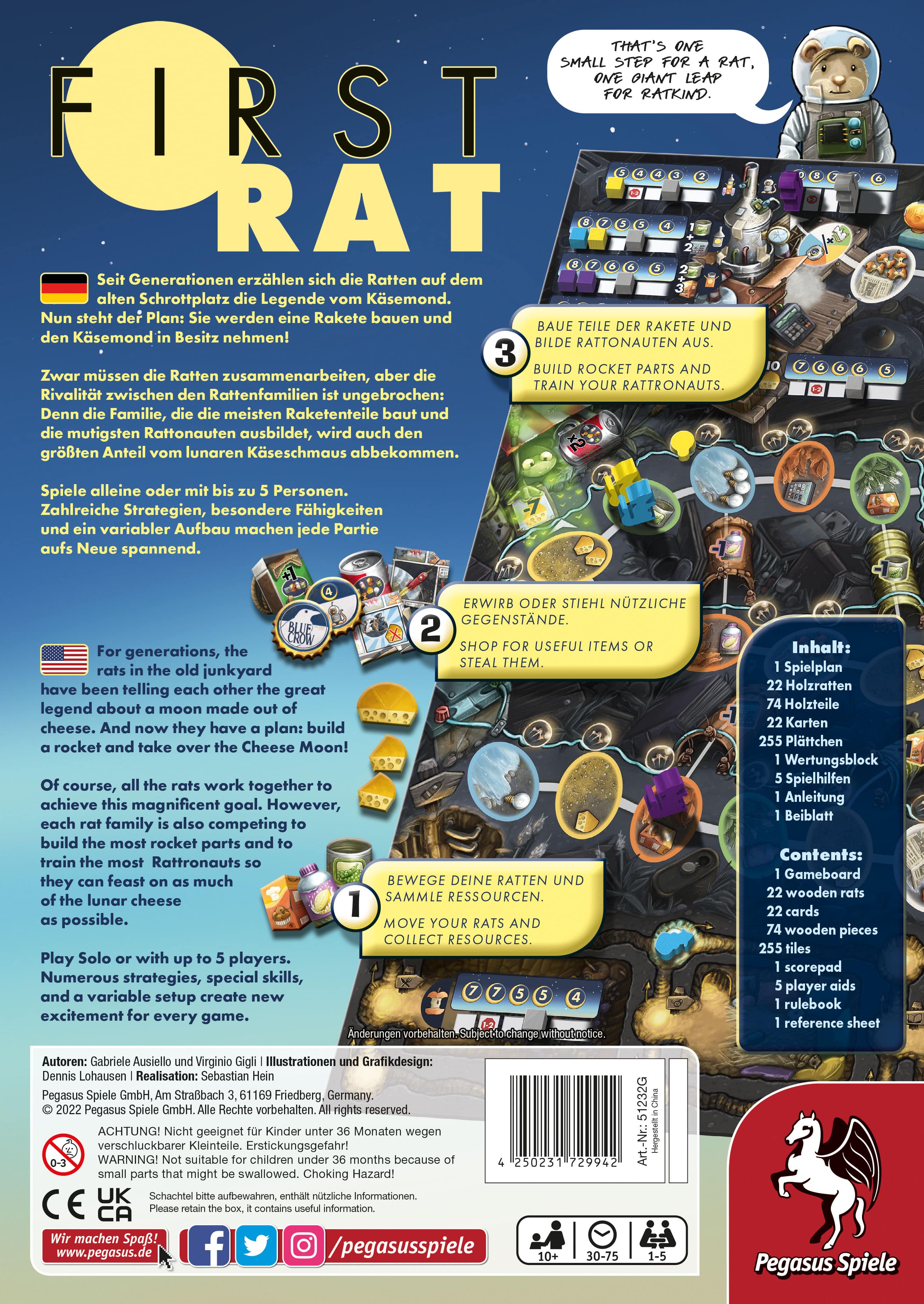 First Rat | Board Games | Products | Pegasus North America